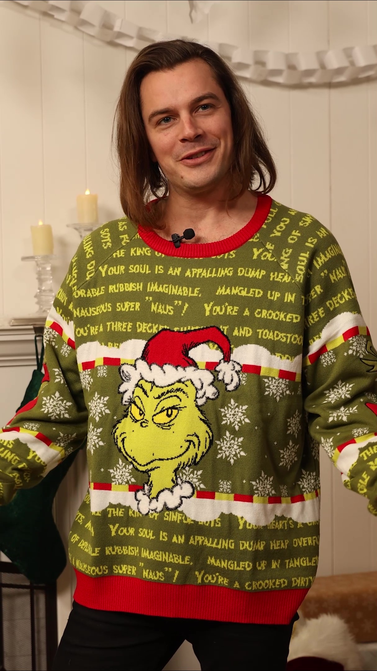 Spread some Grinchy cheer this season with the Adult You're a Mean One Mr. Grinch Sweater. Whether you're plotting to steal Christmas or just looking to stand out at the next holiday gathering, this sweater is a must-have for fans of the classic Dr. Seuss tale.